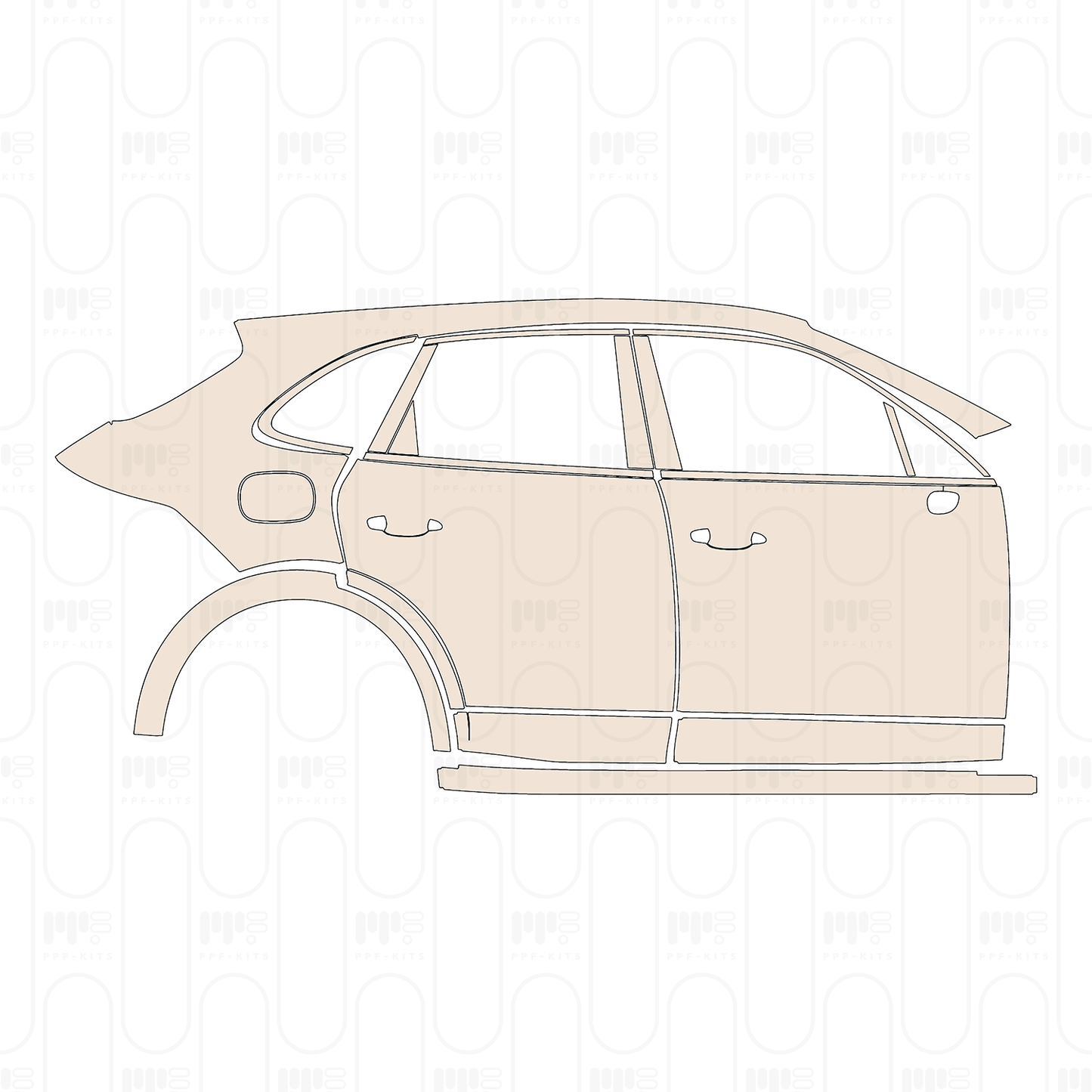 Pre-Cut PPF Porsche Cayenne S 2021