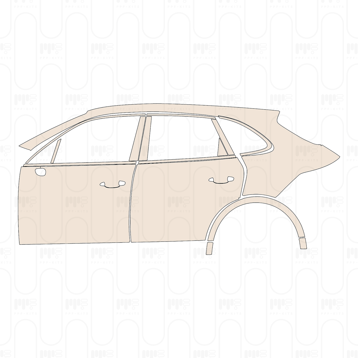 Pre-Cut PPF Porsche Cayenne S 2021