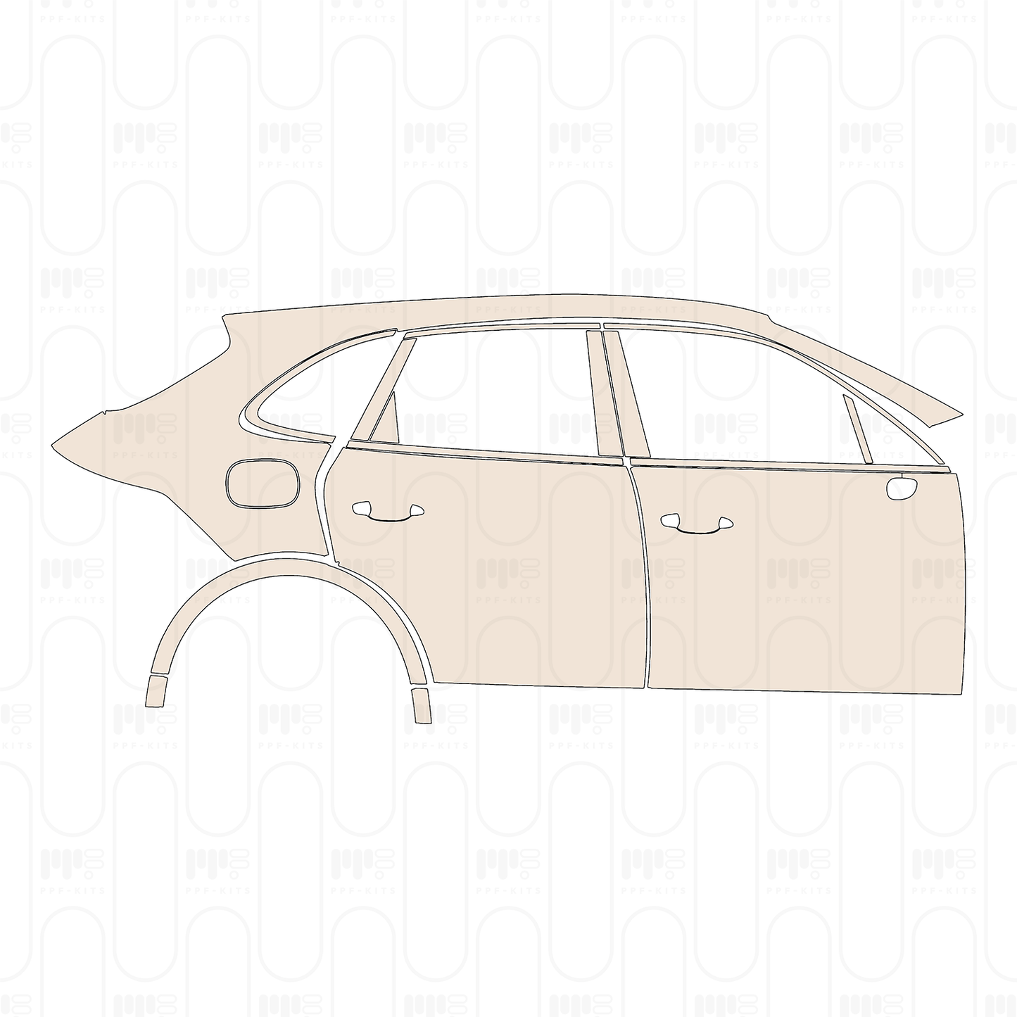Pre-Cut PPF Porsche Cayenne S 2021