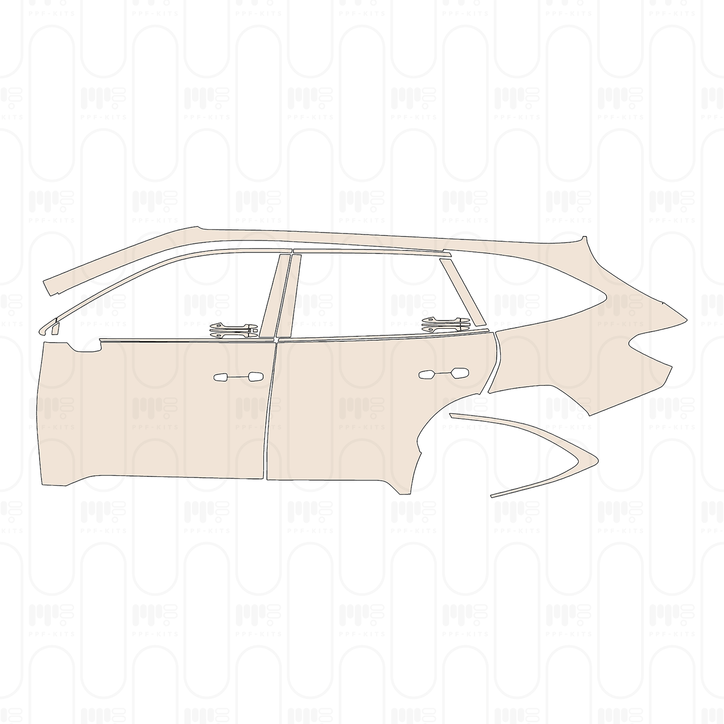 Pre-Cut PPF Subaru Outback (US) Base 2022