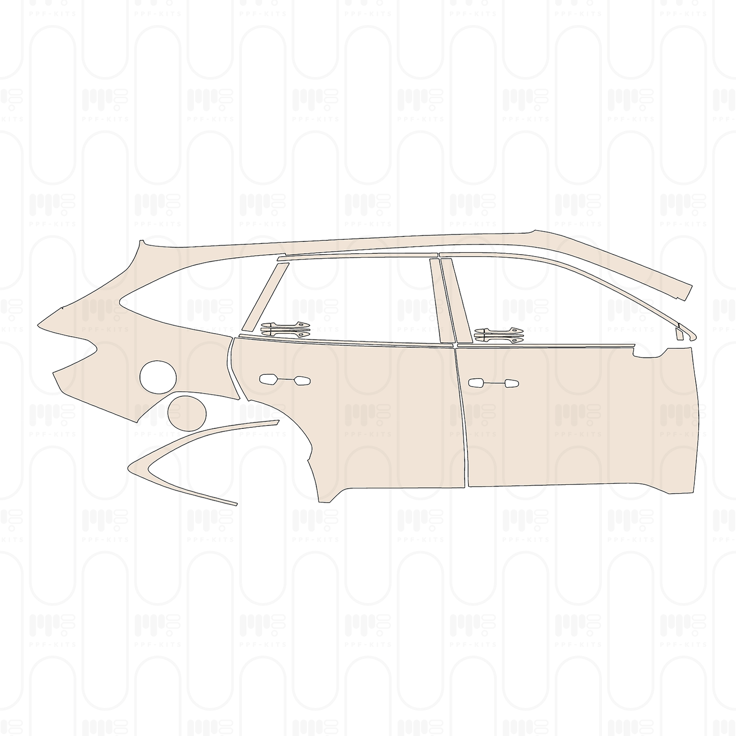 Pre-Cut PPF Subaru Outback (US) Base 2022