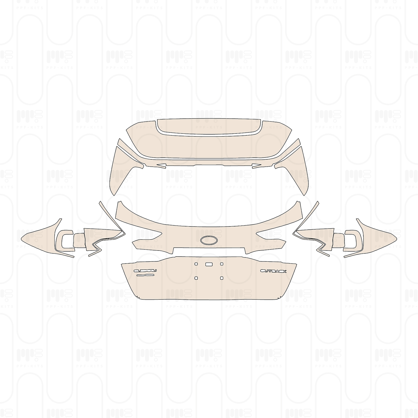 Pre-Cut PPF Subaru Outback (US) Base 2022