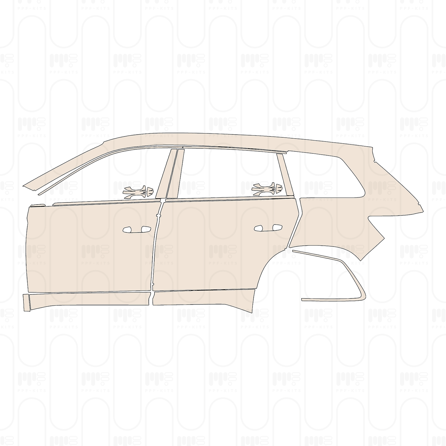 Pre-Cut PPF Skoda Kodiaq vRS (EU) 2023
