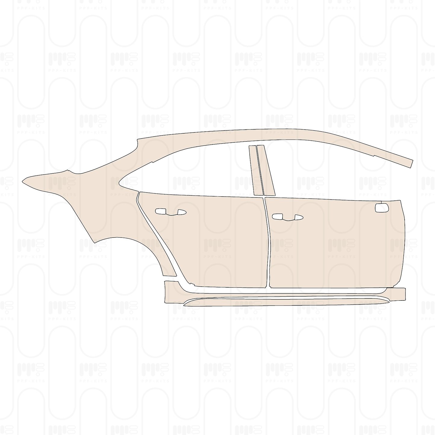 Pre-Cut PPF Toyota Corolla (US) Sedan Luxury 2023
