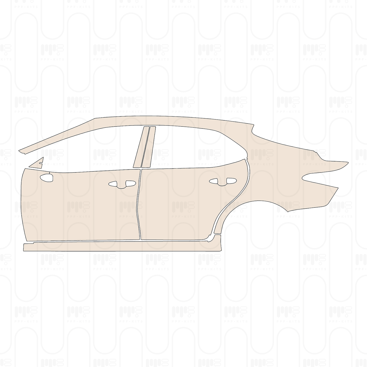 Pre-Cut PPF Toyota Camry (US) LE 2023