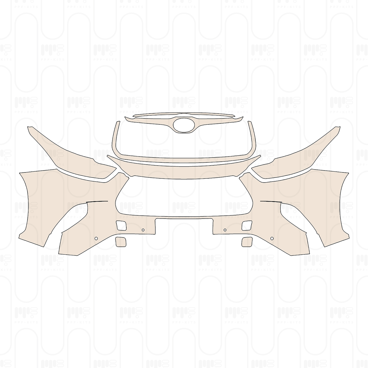 Pre-Cut PPF Toyota Highlander (US) XLE 2022