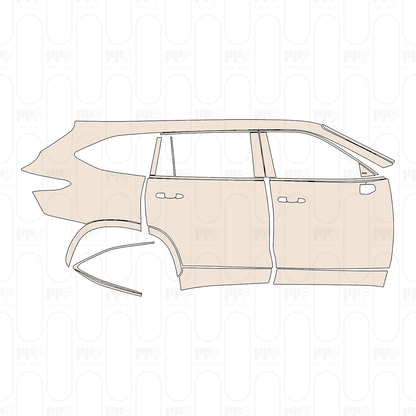Pre-Cut PPF Toyota Highlander (US) XLE 2022
