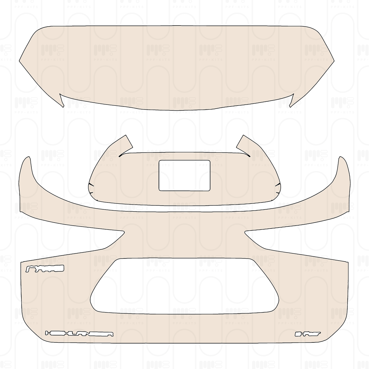 Pre-Cut PPF Toyota Highlander (CN) 2023