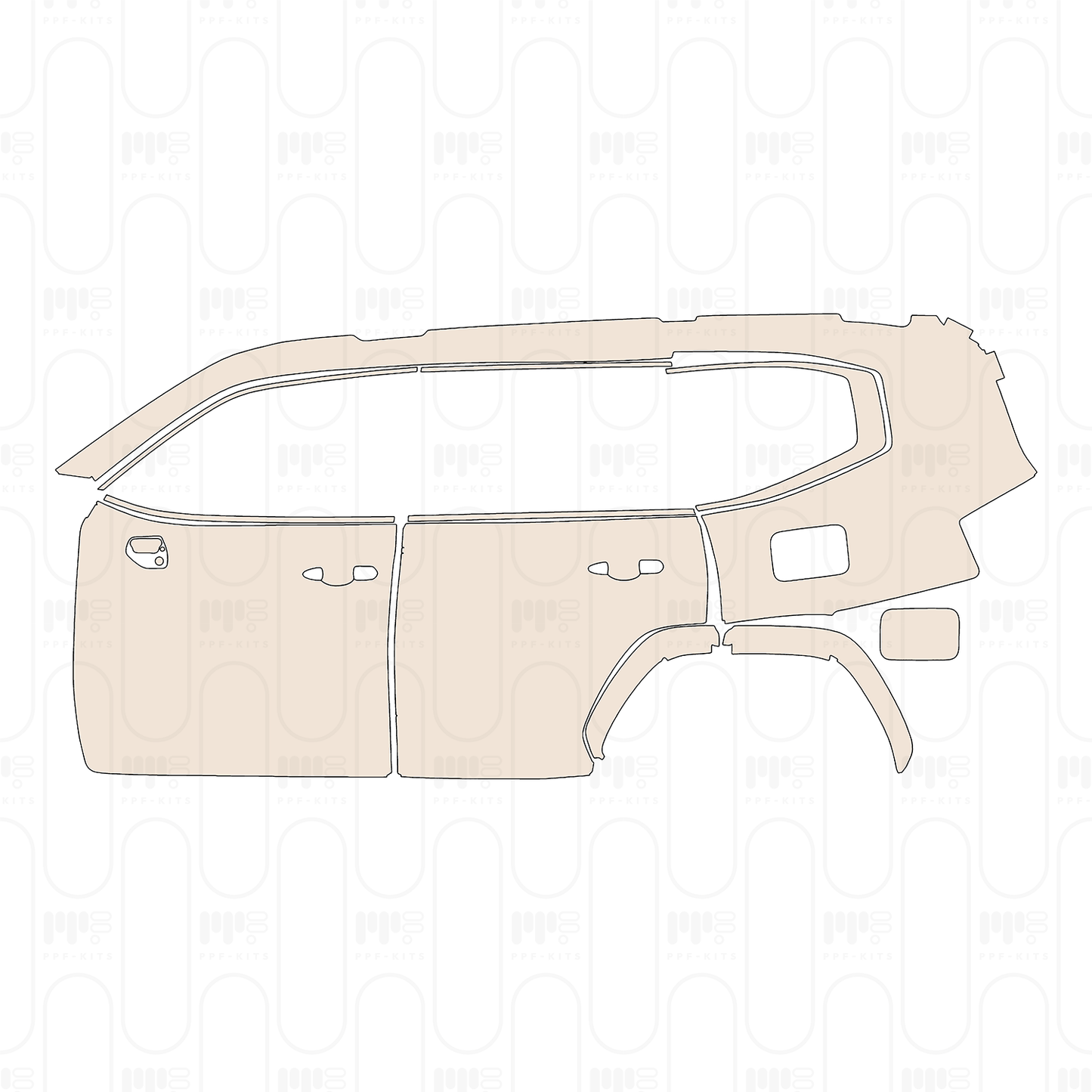 Pre-Cut PPF Toyota Land Cruiser Base 2023