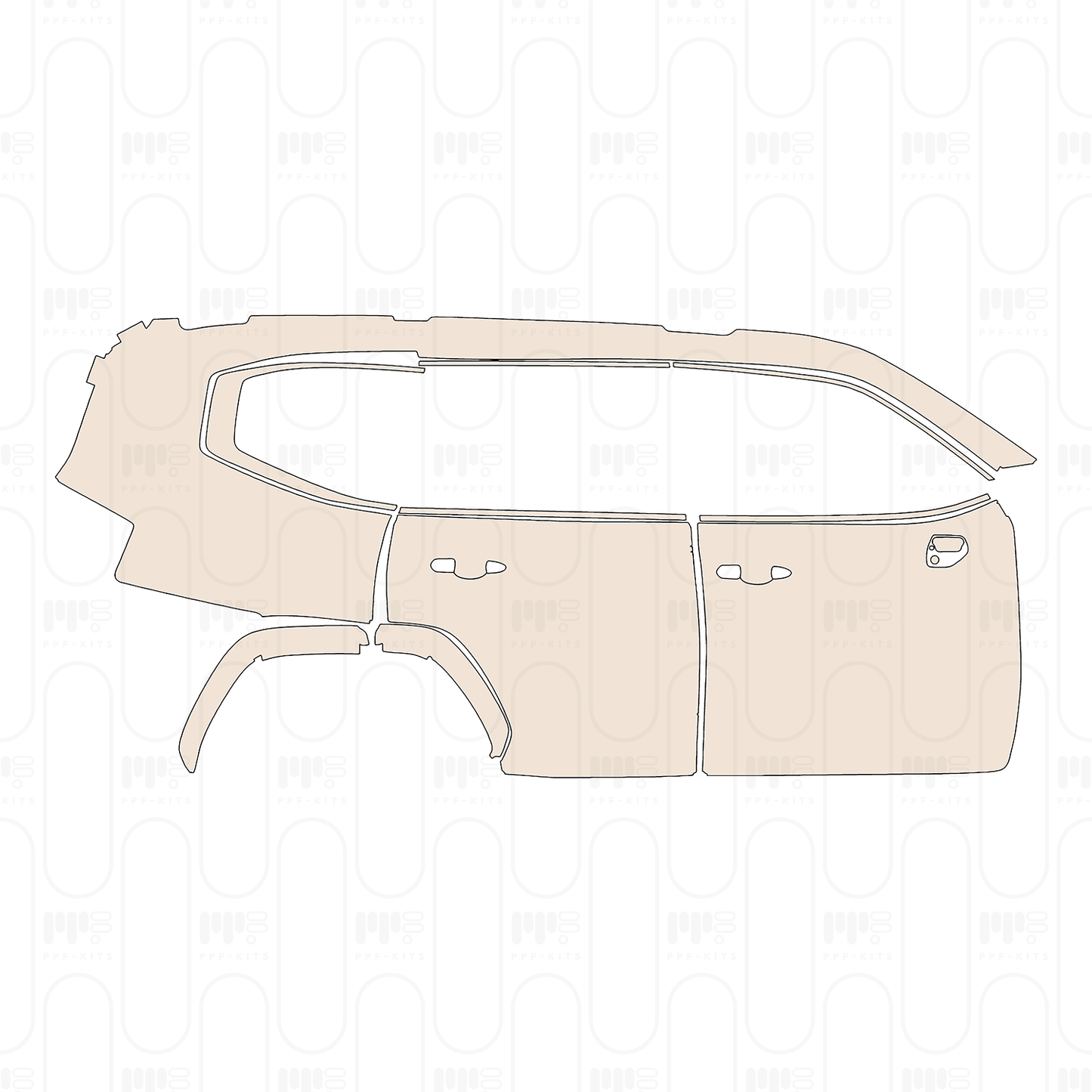 Pre-Cut PPF Toyota Land Cruiser Base 2023