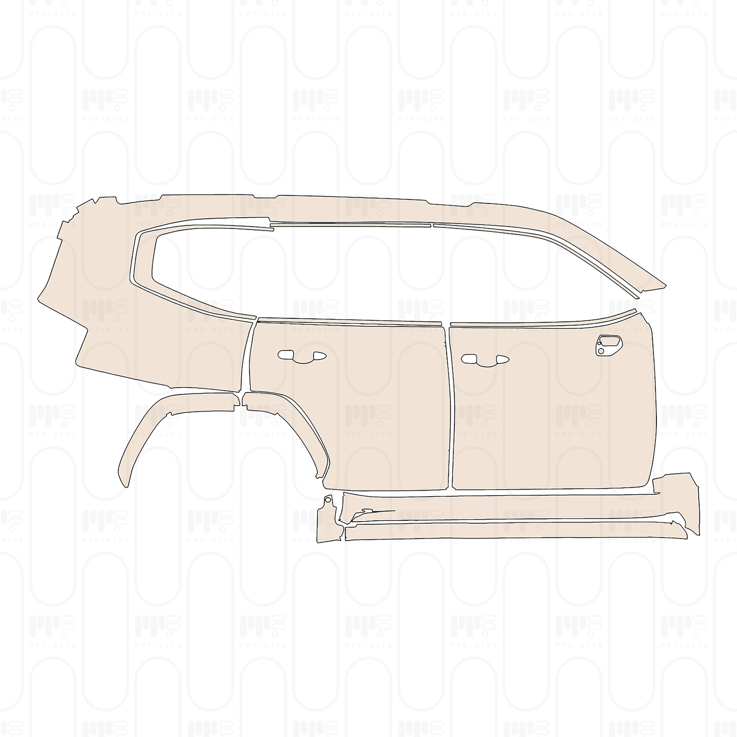 Pre-Cut PPF Toyota Land Cruiser Luxury 2023