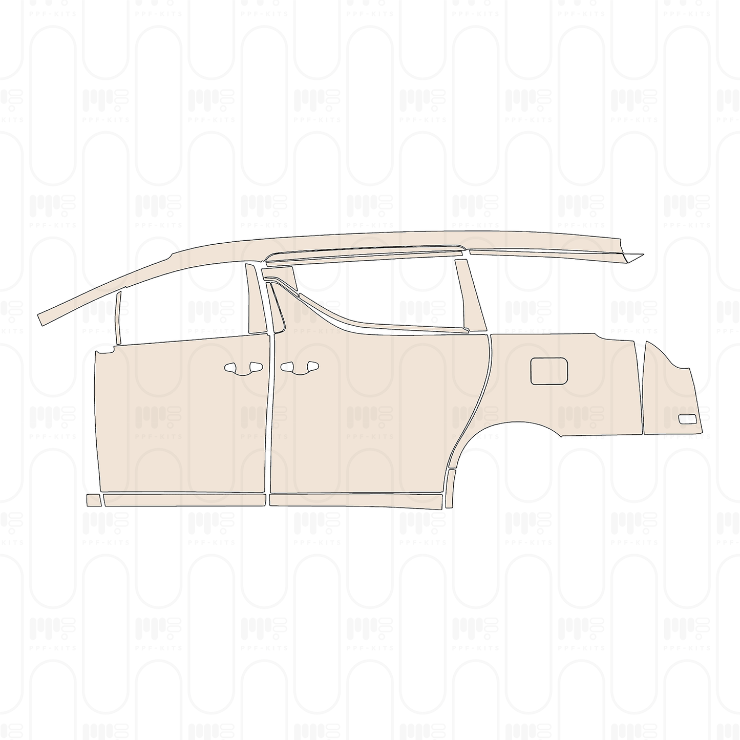 Pre-Cut PPF Toyota Vellfire 2023