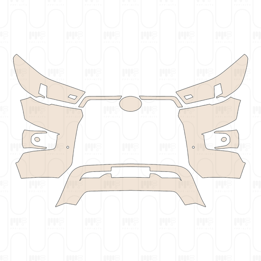 Pre-Cut PPF Toyota Hilux (EU) Double Cab Invincible X 2022