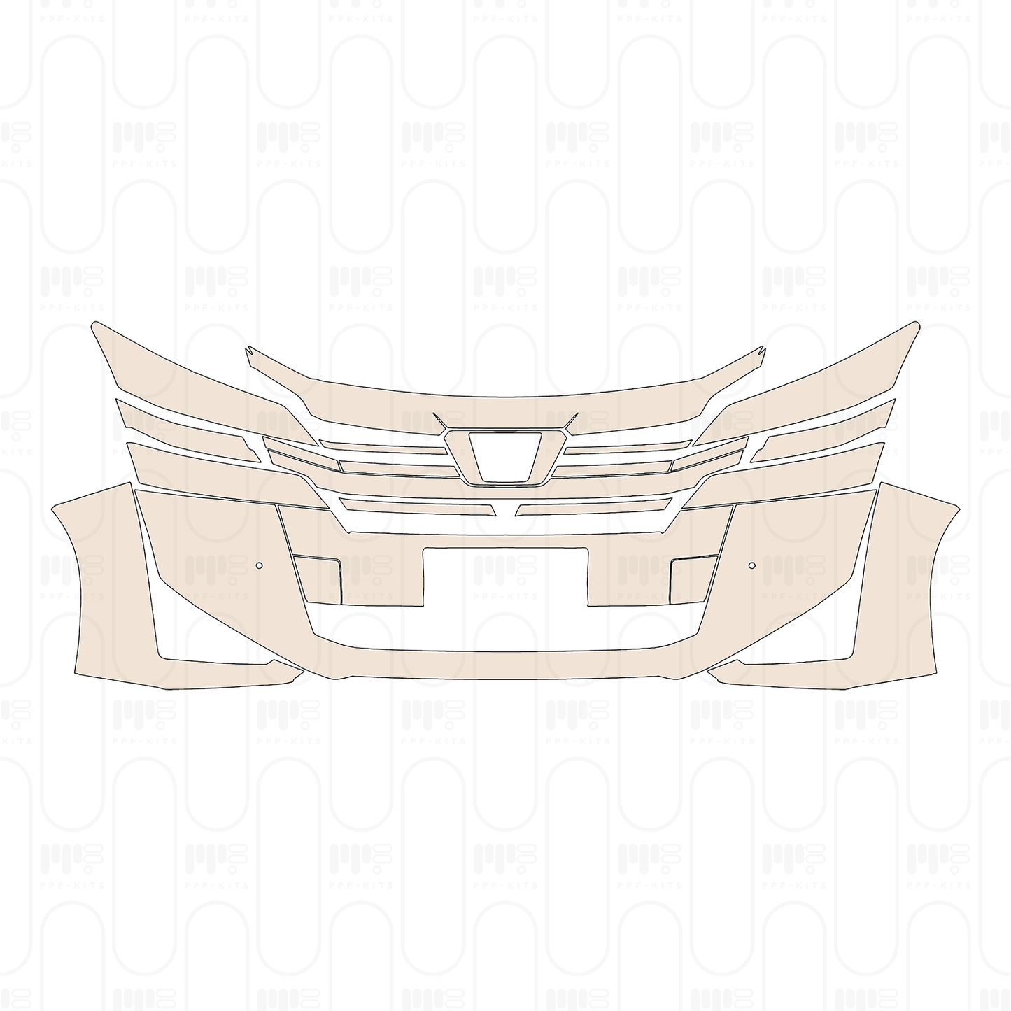 Pre-Cut PPF Toyota Vellfire 2023