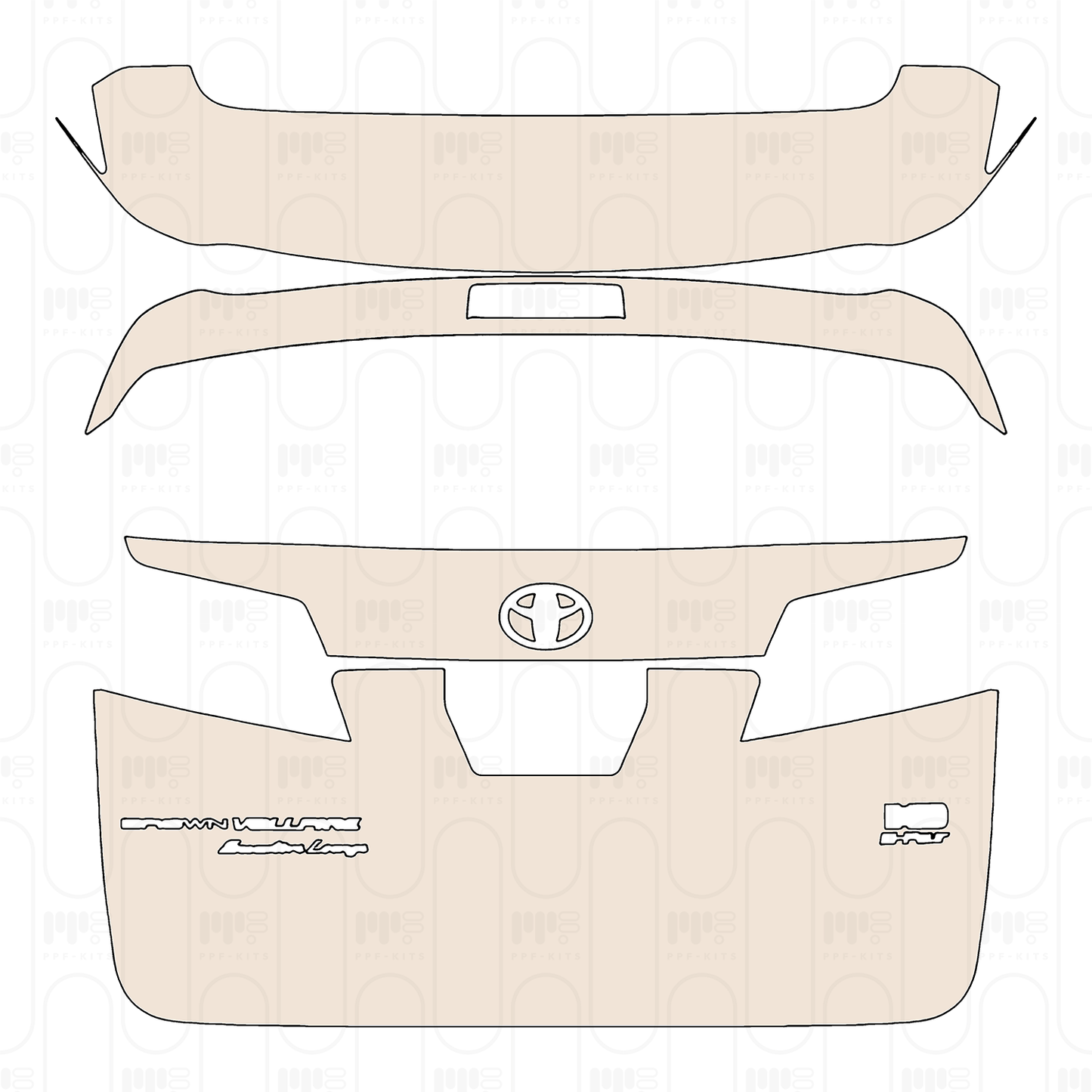 Pre-Cut PPF Toyota Vellfire 2023