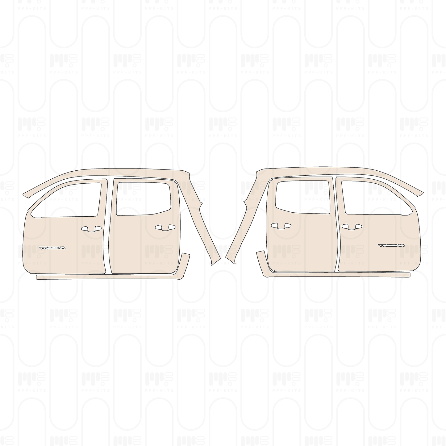 Pre-Cut PPF Toyota Tacoma Double Cab SR 2023