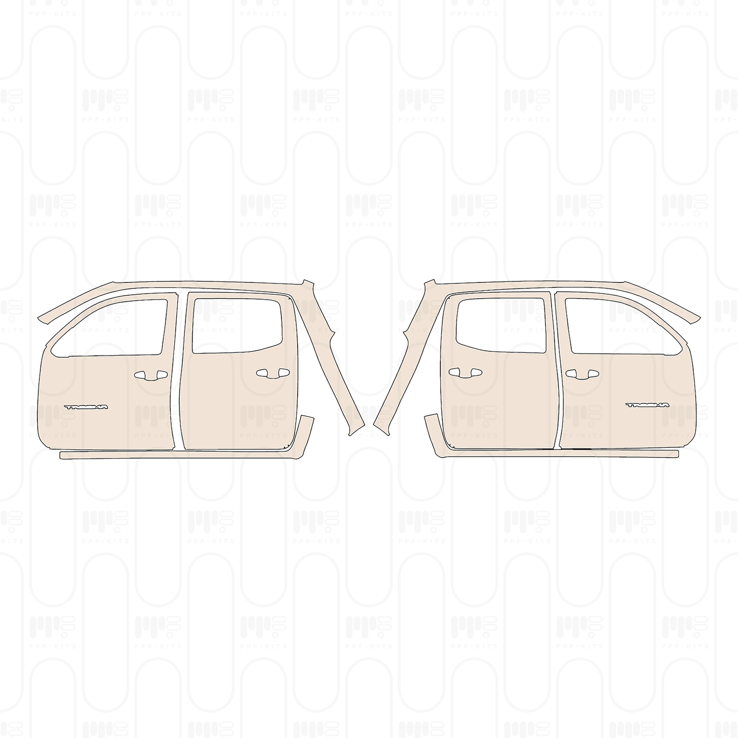 Pre-Cut PPF Toyota Tacoma Double Cab SR 2023