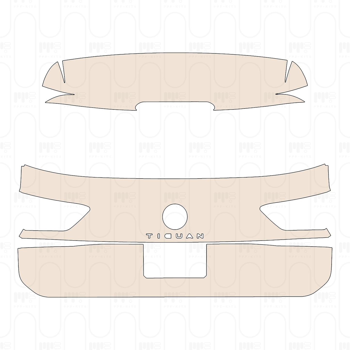 Pre-Cut PPF Volkswagen Tiguan (US) S 2023