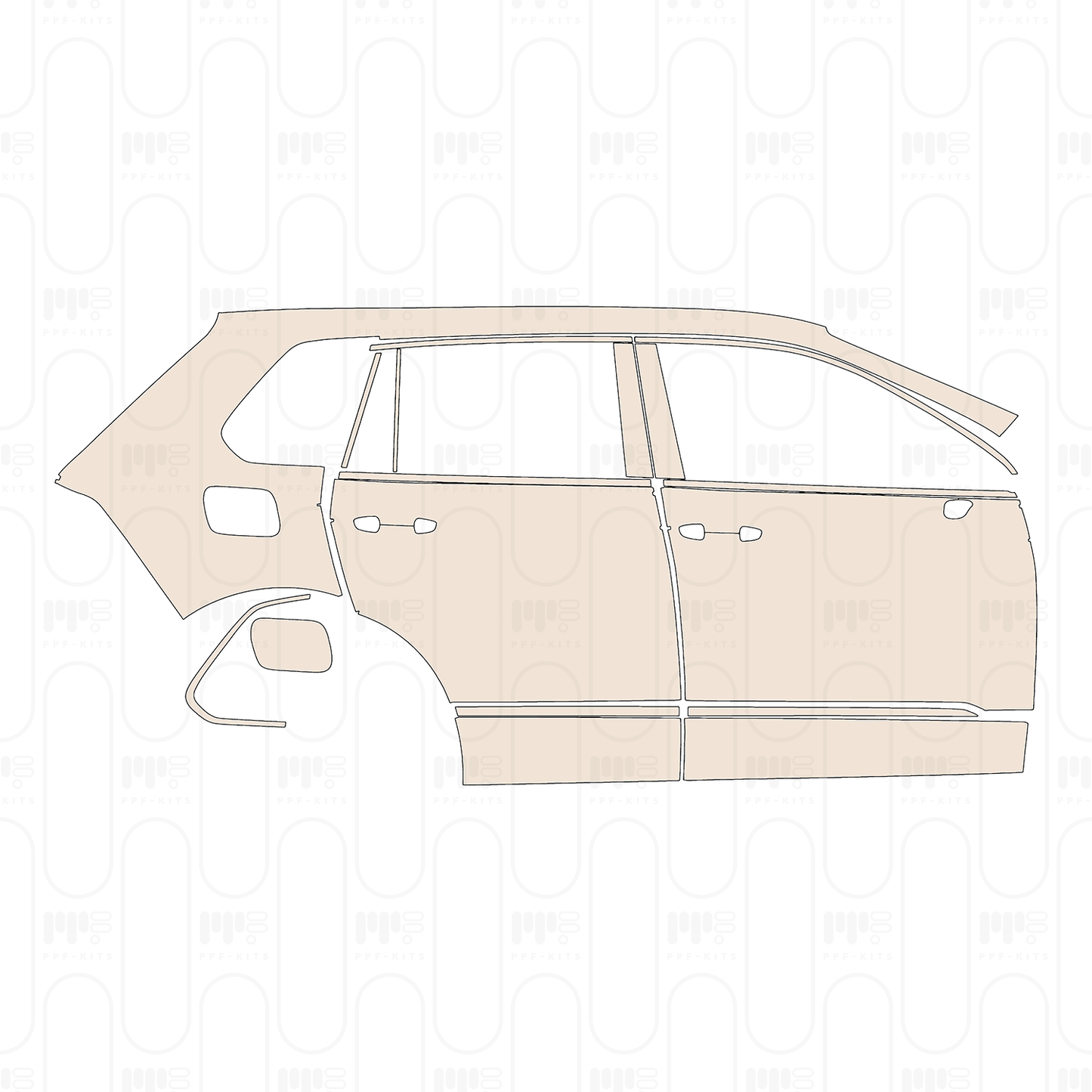 Pre-Cut PPF Volkswagen Tiguan (EU) R 2023