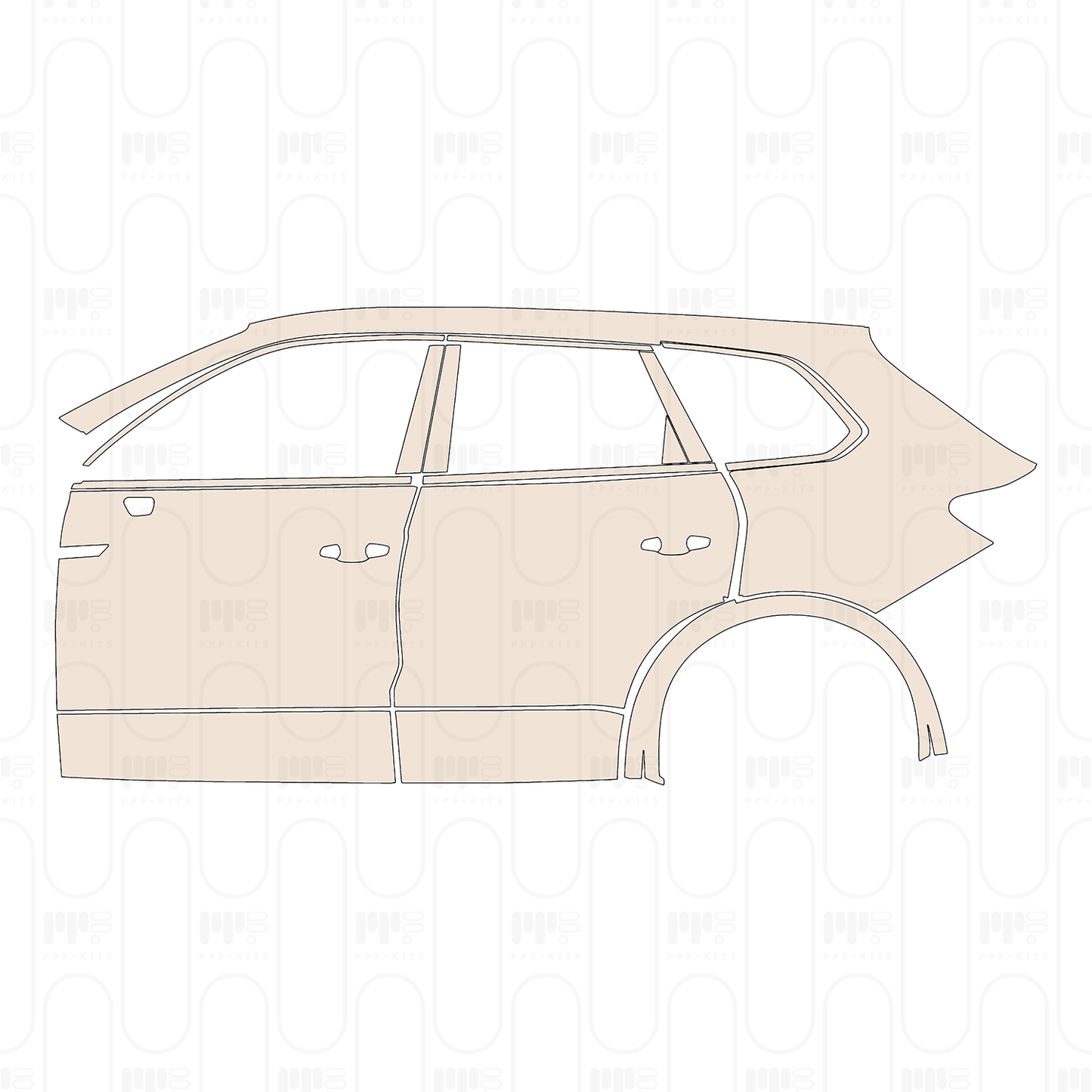 Pre-Cut PPF Volkswagen Touareg R-Line 2023