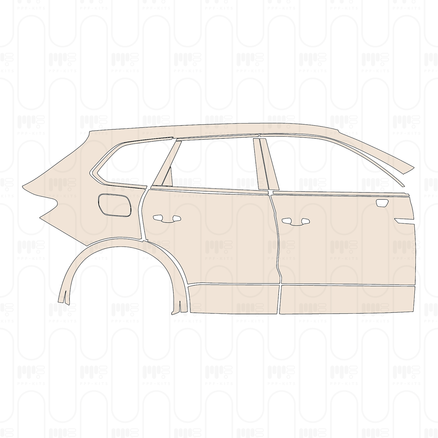 Pre-Cut PPF Volkswagen Touareg R-Line 2023