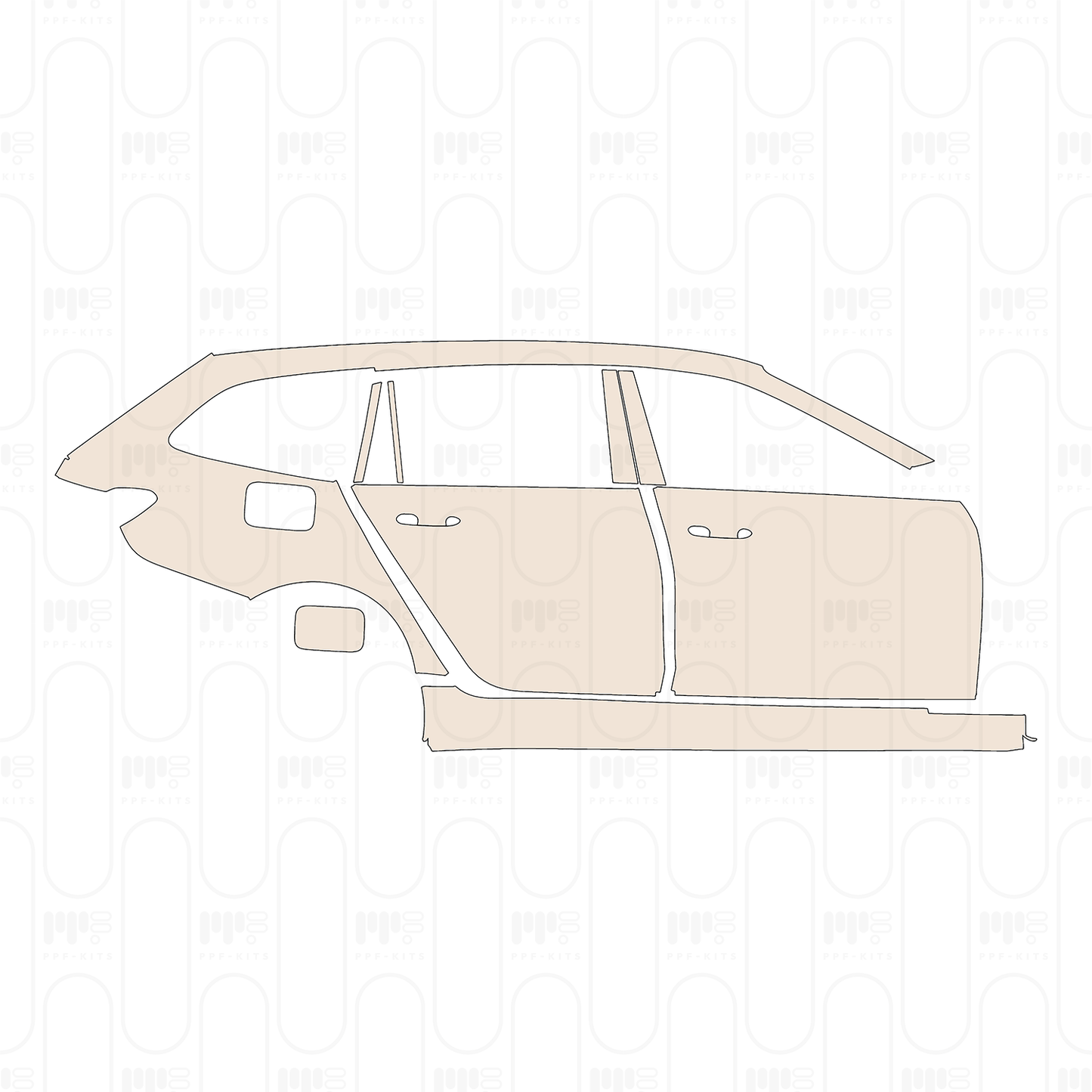 Pre-Cut PPF BMW 3 Series Touring M340i 2022