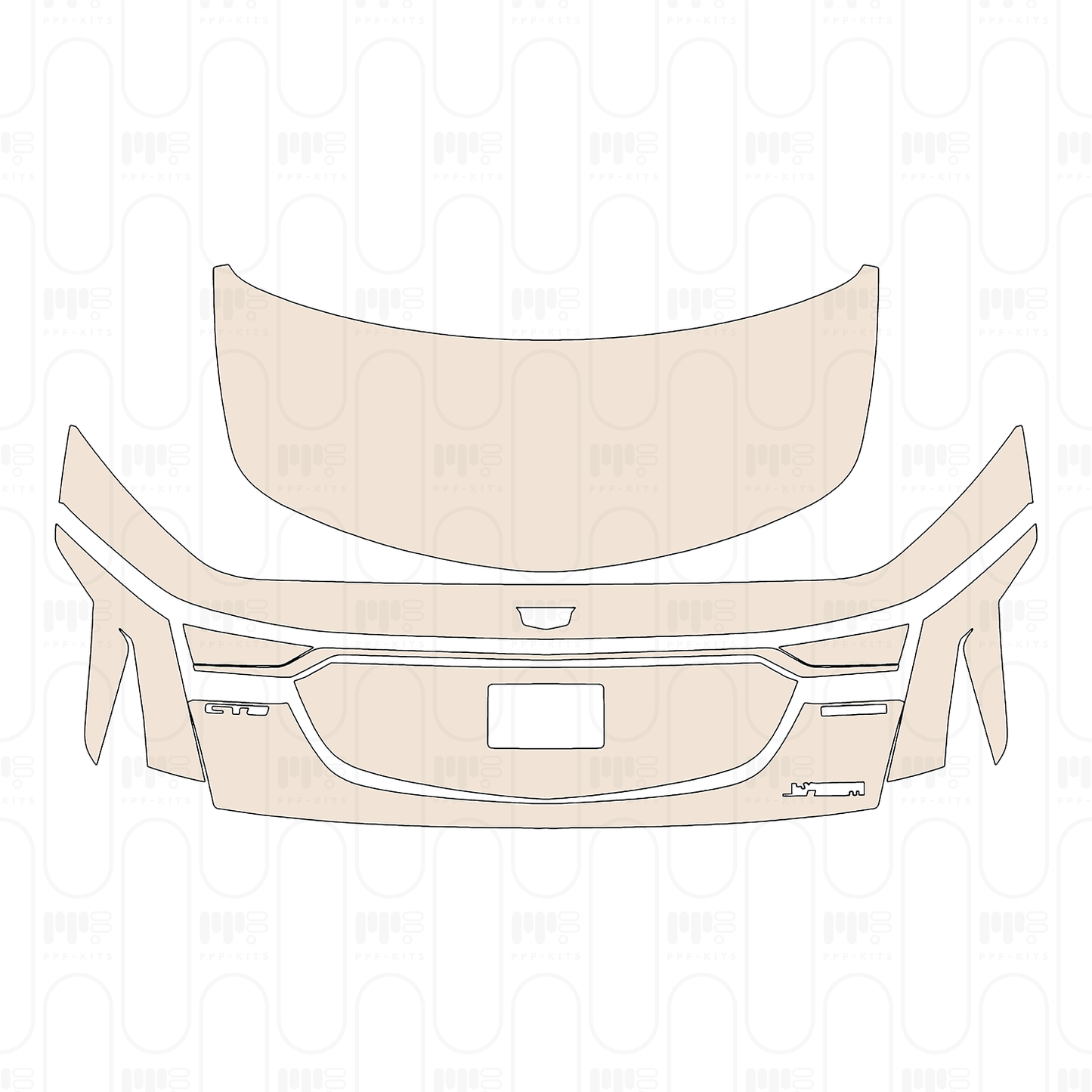 Pre-Cut PPF Cadillac CT6 Base 2022