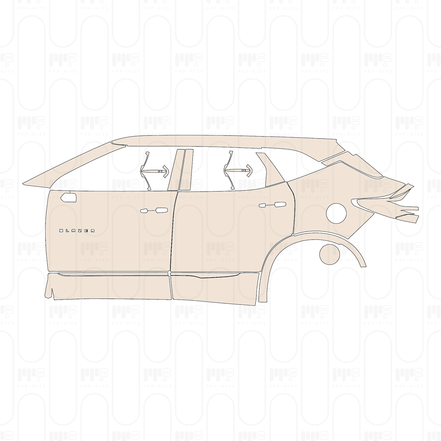 Pre-Cut PPF Chevrolet Blazer LT 2022