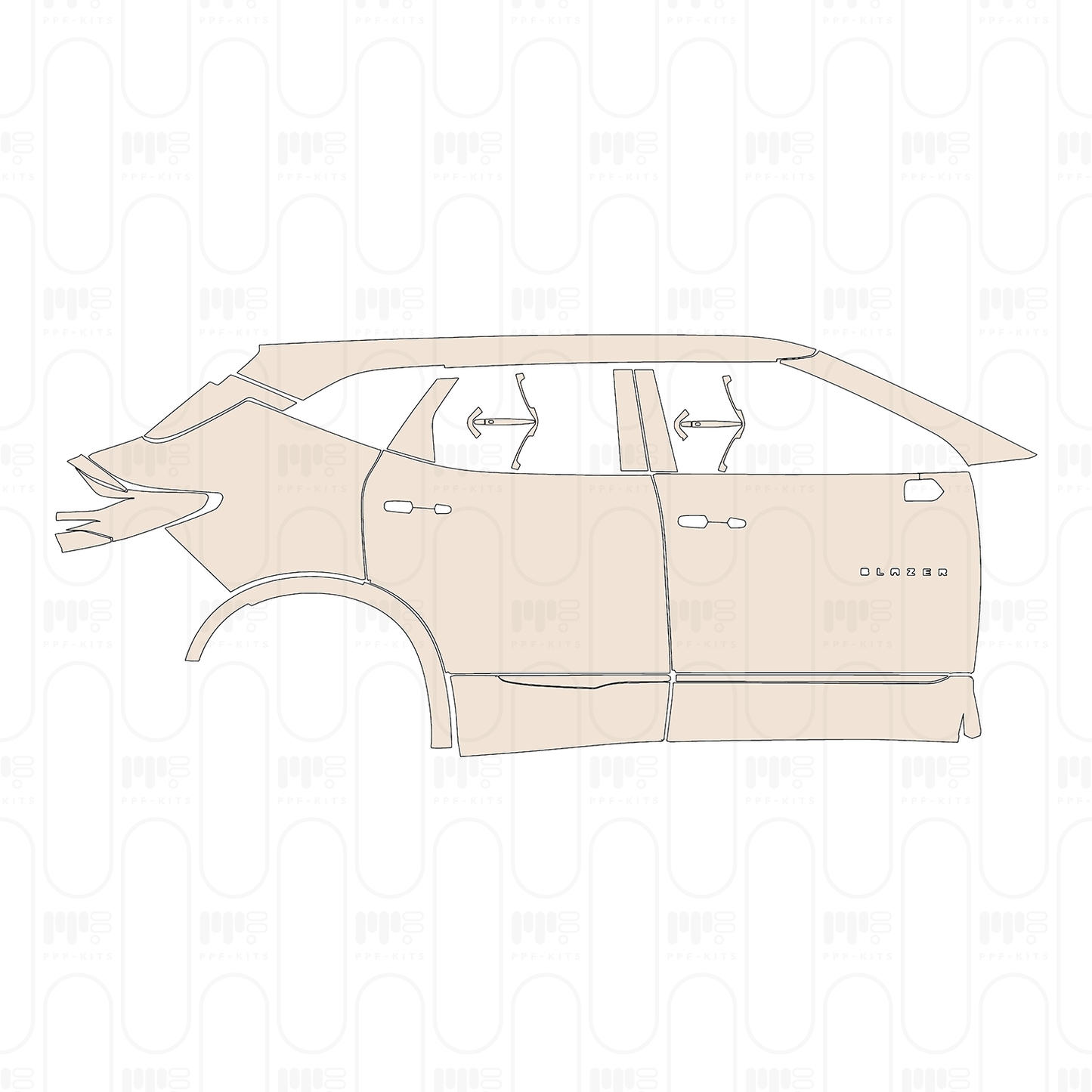Pre-Cut PPF Chevrolet Blazer LT 2022