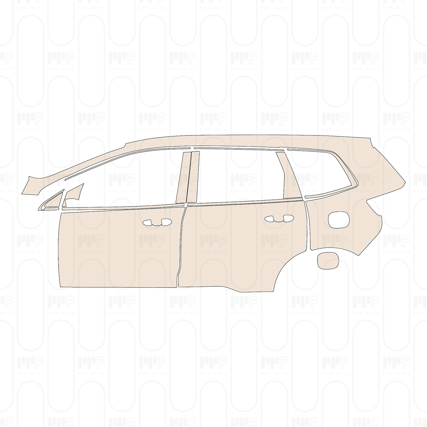 Pre-Cut PPF Ford EDGE Base 2022