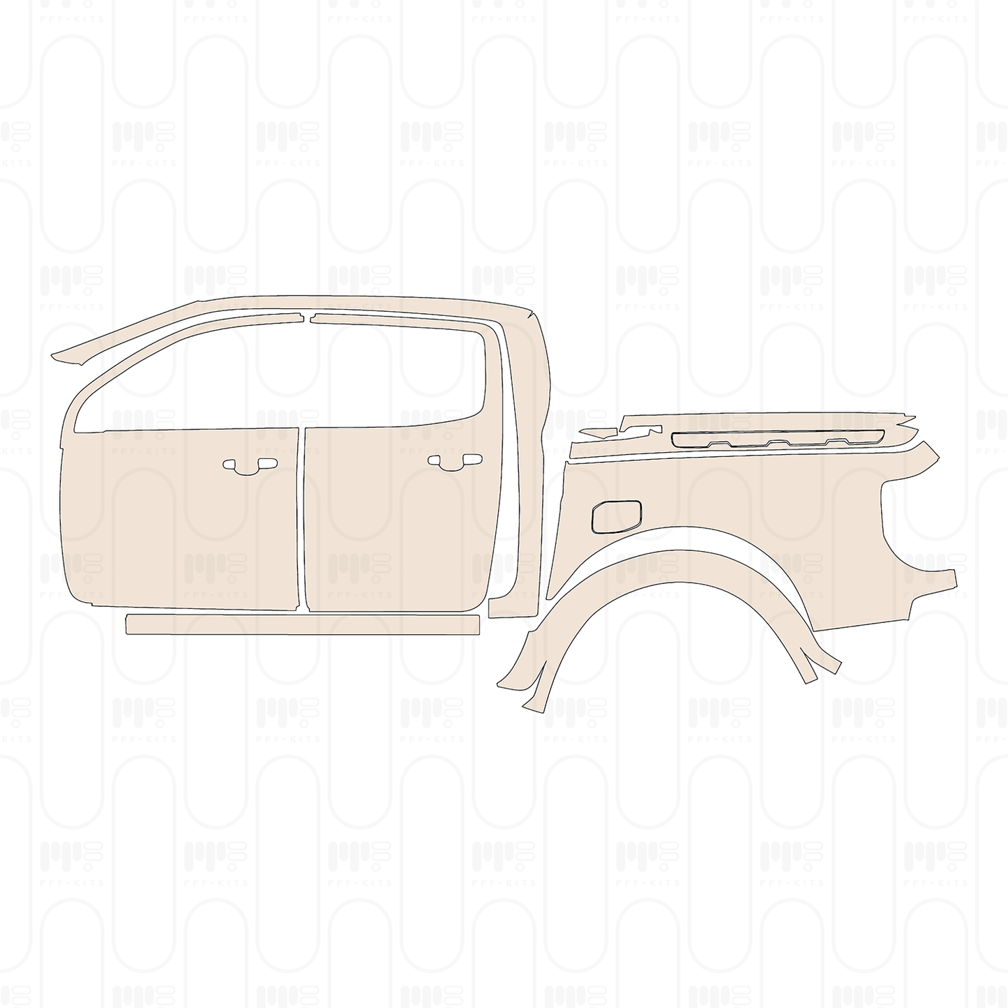 Pre-Cut PPF Ford Ranger (EU) Raptor 2022