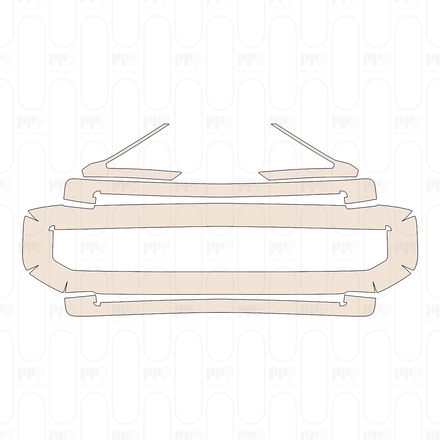 Pre-Cut PPF Ford Super Duty F-250 Super Cab Lariat 2022