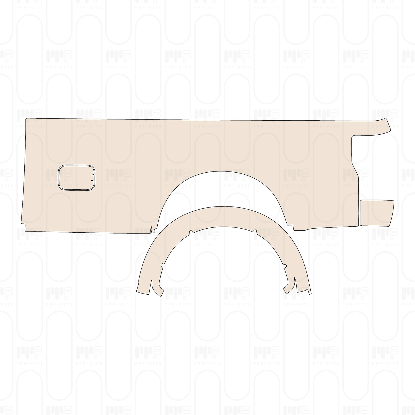 Pre-Cut PPF Ford Super Duty F-250 Crew Cab King Ranch 2022