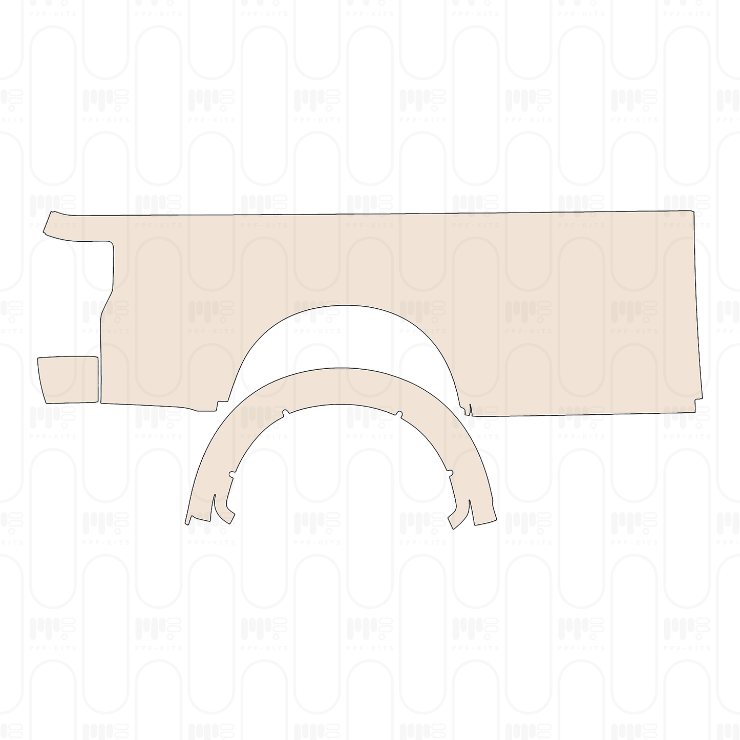 Pre-Cut PPF Ford Super Duty F-250 Crew Cab King Ranch 2022