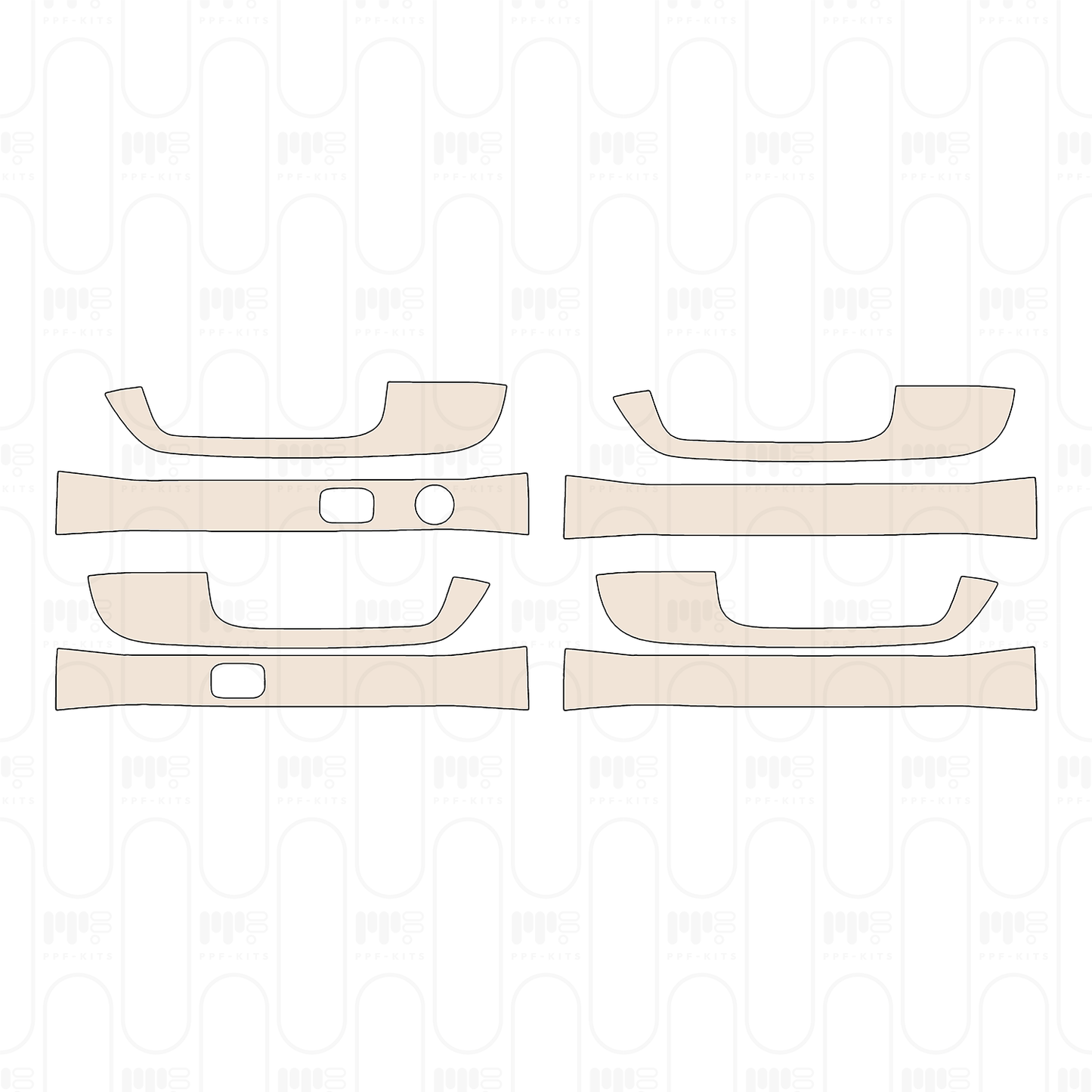 Pre-Cut PPF Ford Super Duty F-250 Crew Cab King Ranch 2022