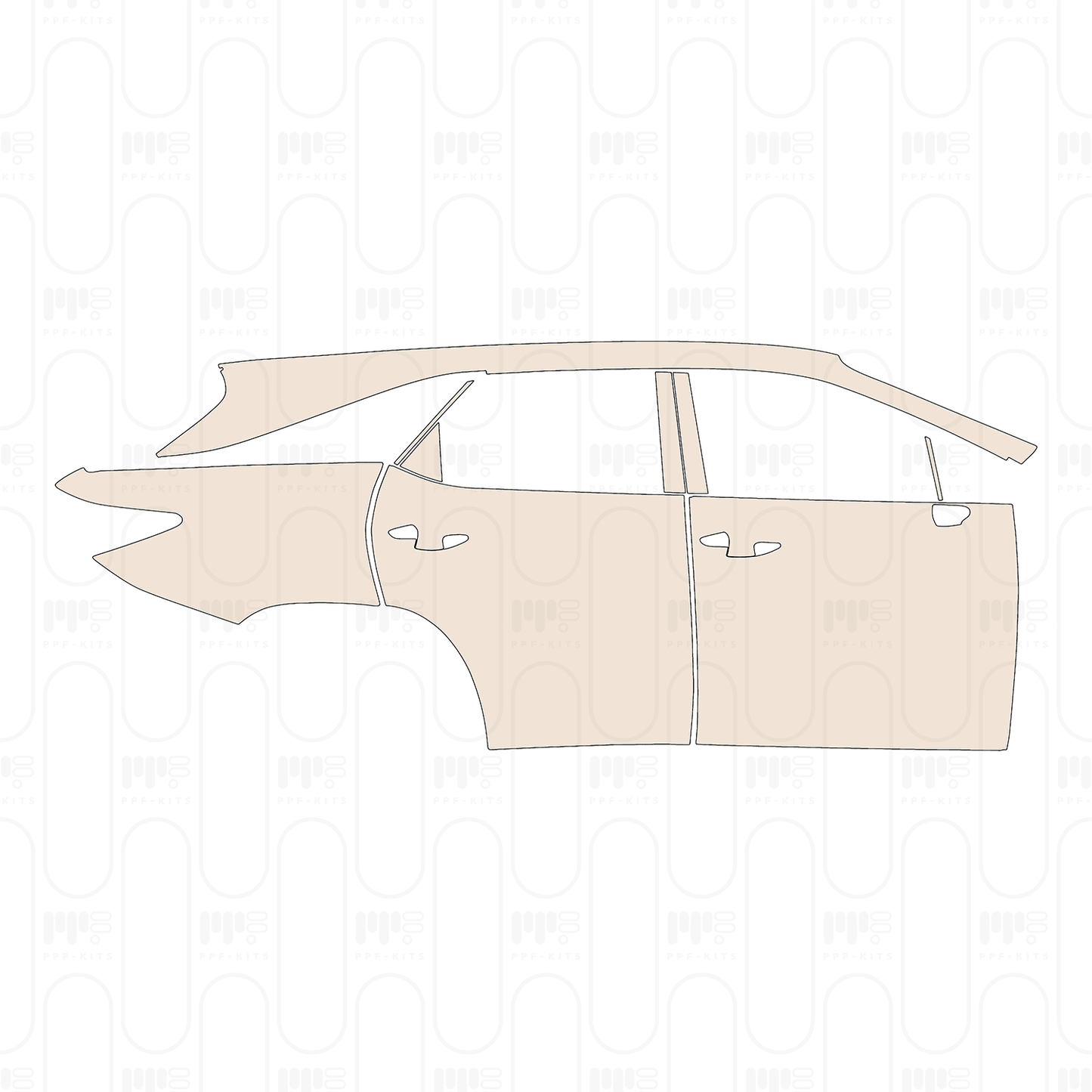 Pre-Cut PPF Lexus RX L (EWB) Base 2022