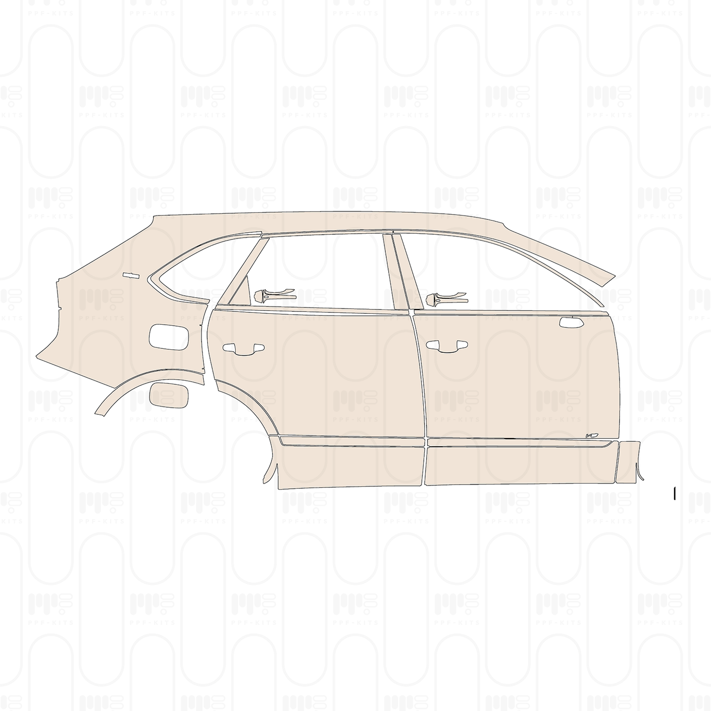 Pre-Cut PPF Bentley Bentayga Standard Wheelbase Base 2021