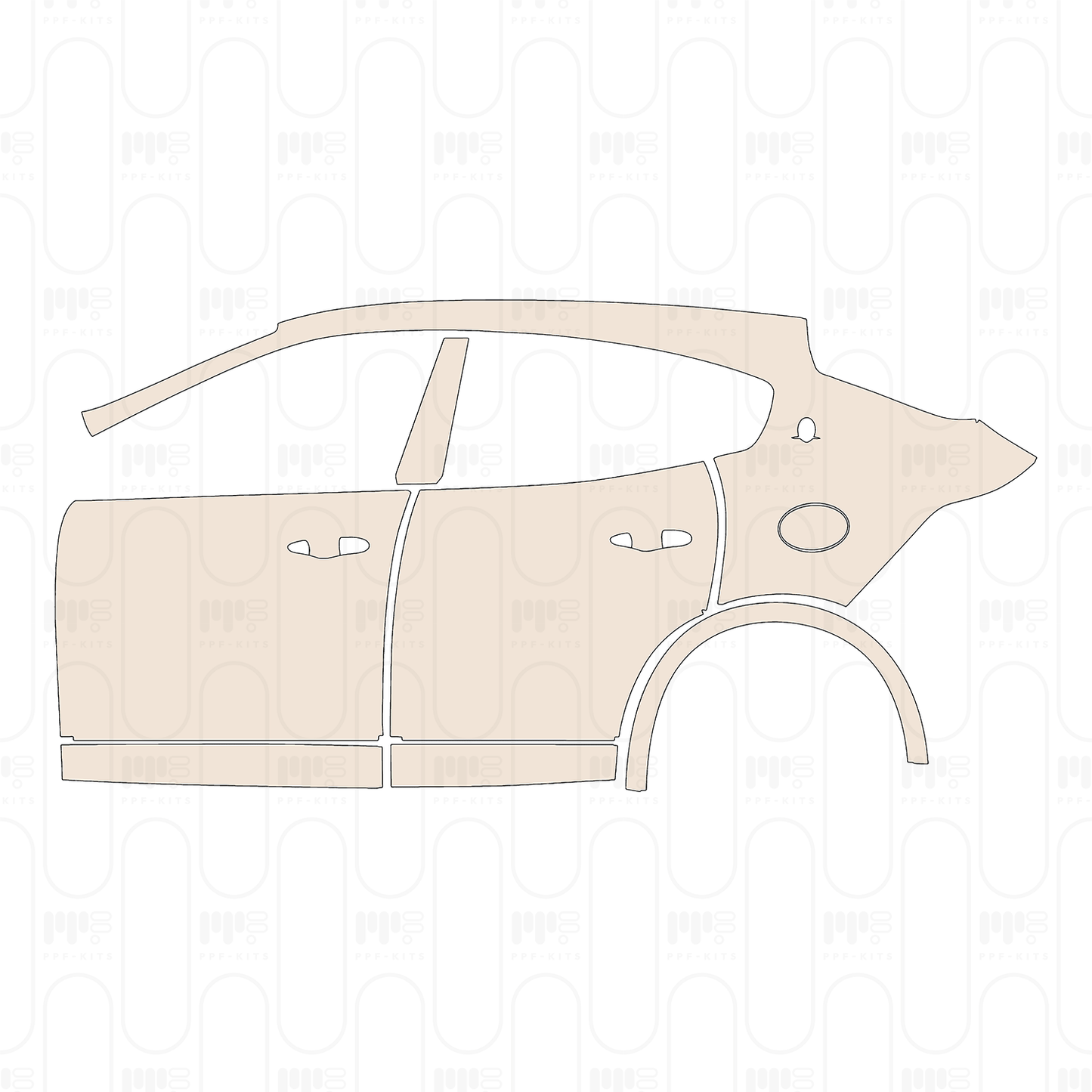 Pre-Cut PPF Maserati Levante Base 2016