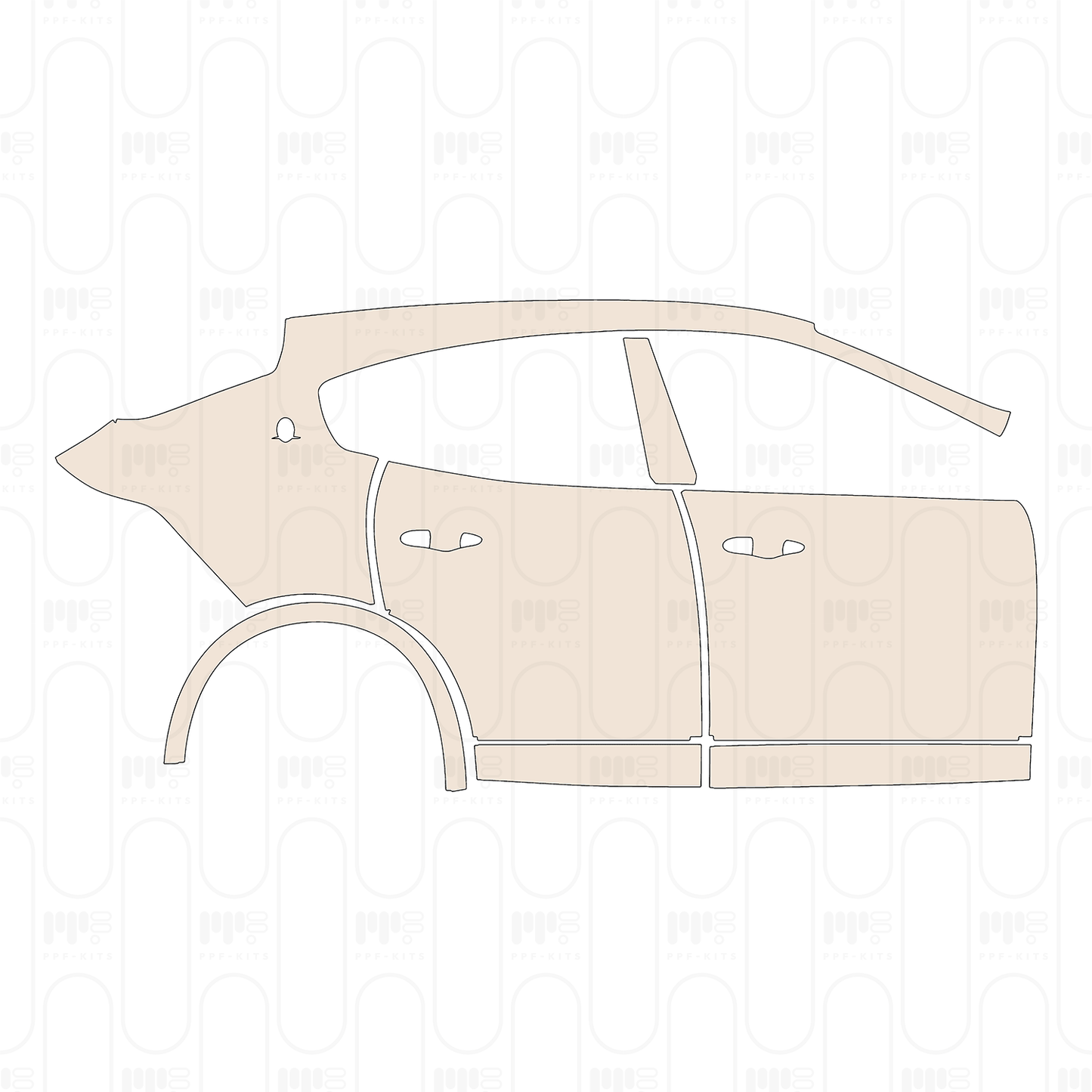 Pre-Cut PPF Maserati Levante Base 2016