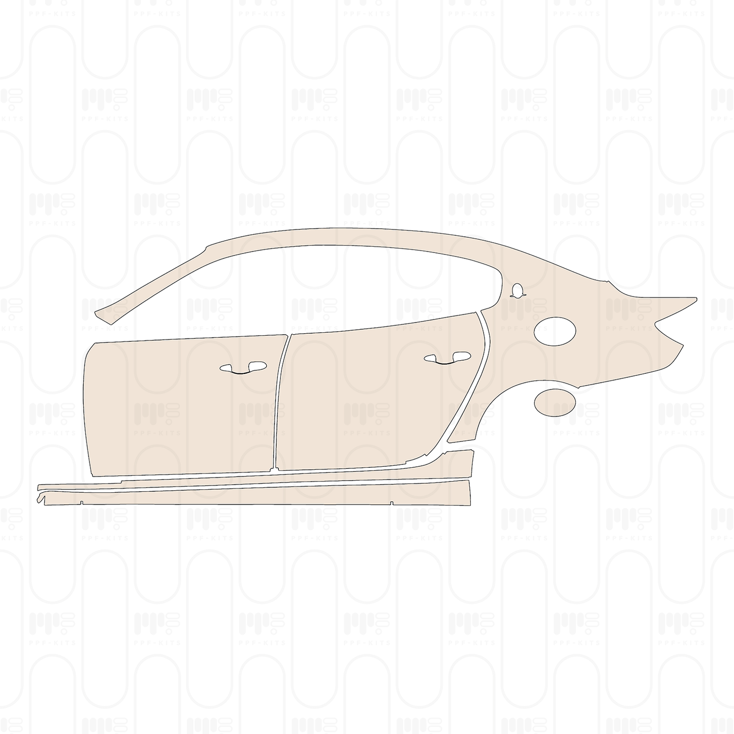 Pre-Cut PPF Maserati Quattroporte GranLusso 2017