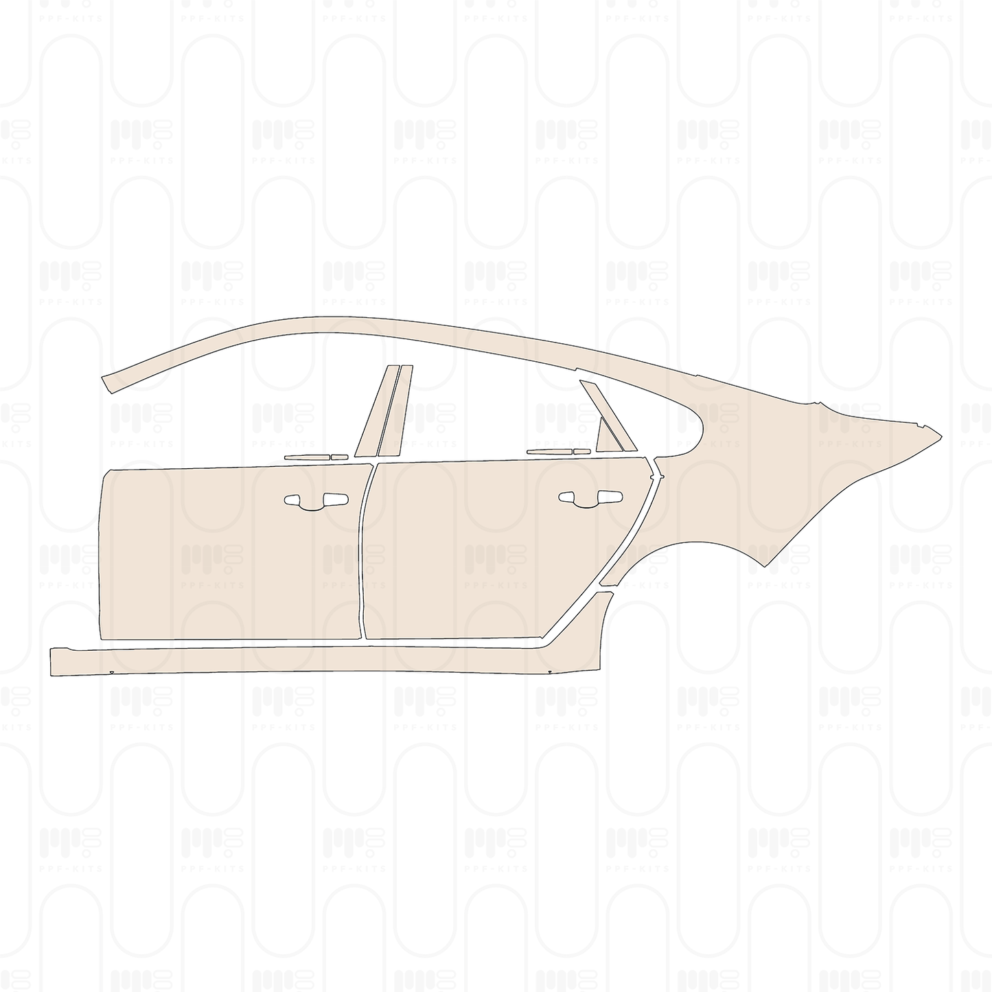 Pre-Cut PPF Jaguar XF XFL R-Sport 2017