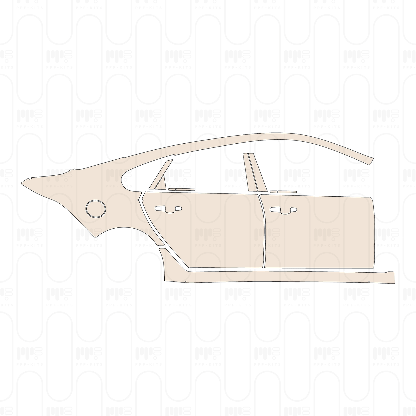 Pre-Cut PPF Jaguar XF XFL R-Sport 2017