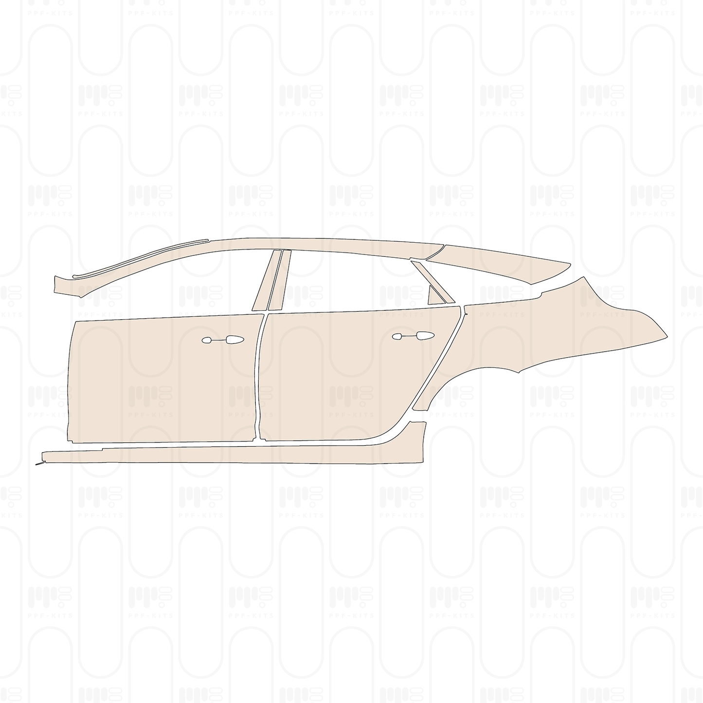 Pre-Cut PPF Jaguar XJ XJL R 2019