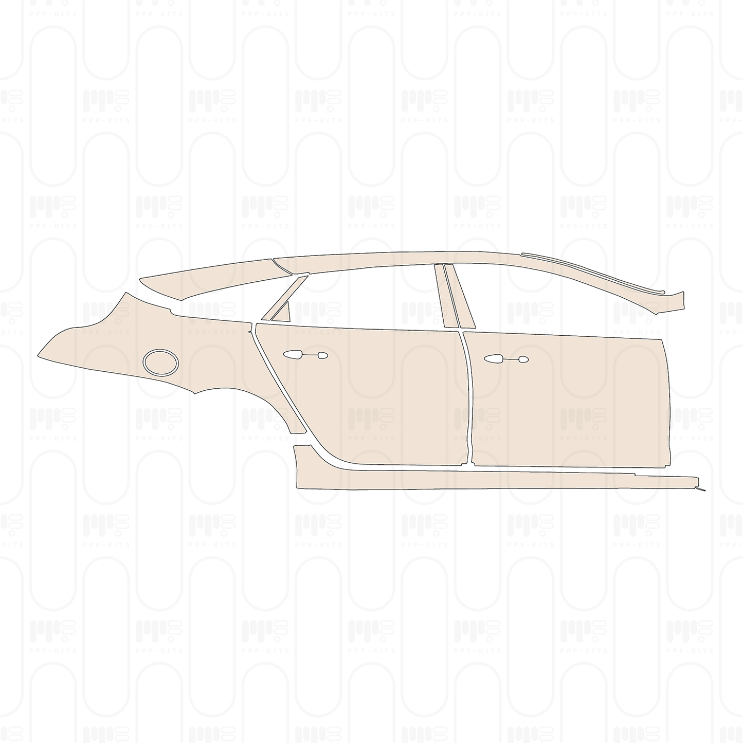 Pre-Cut PPF Jaguar XJ XJL R 2019