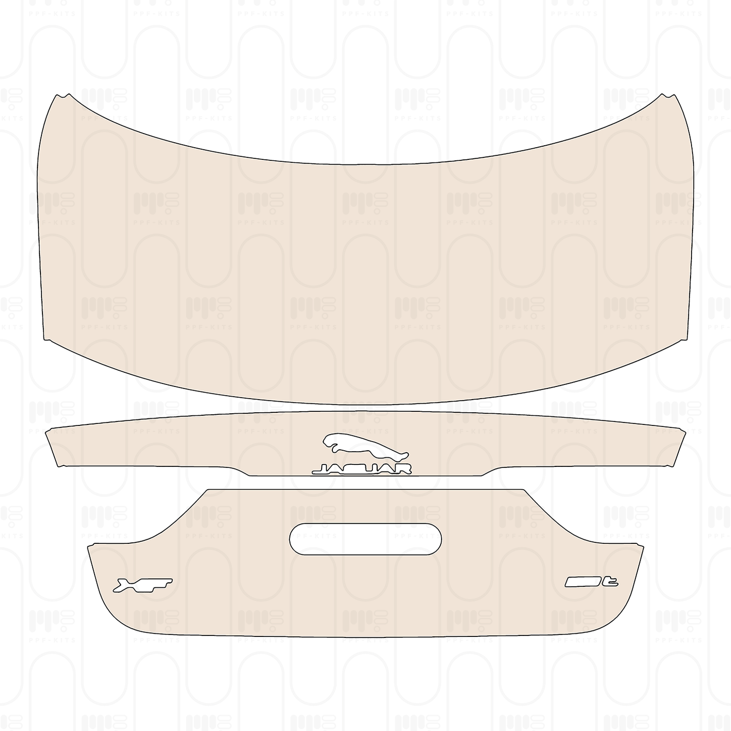 Pre-Cut PPF Jaguar XF Base 2016