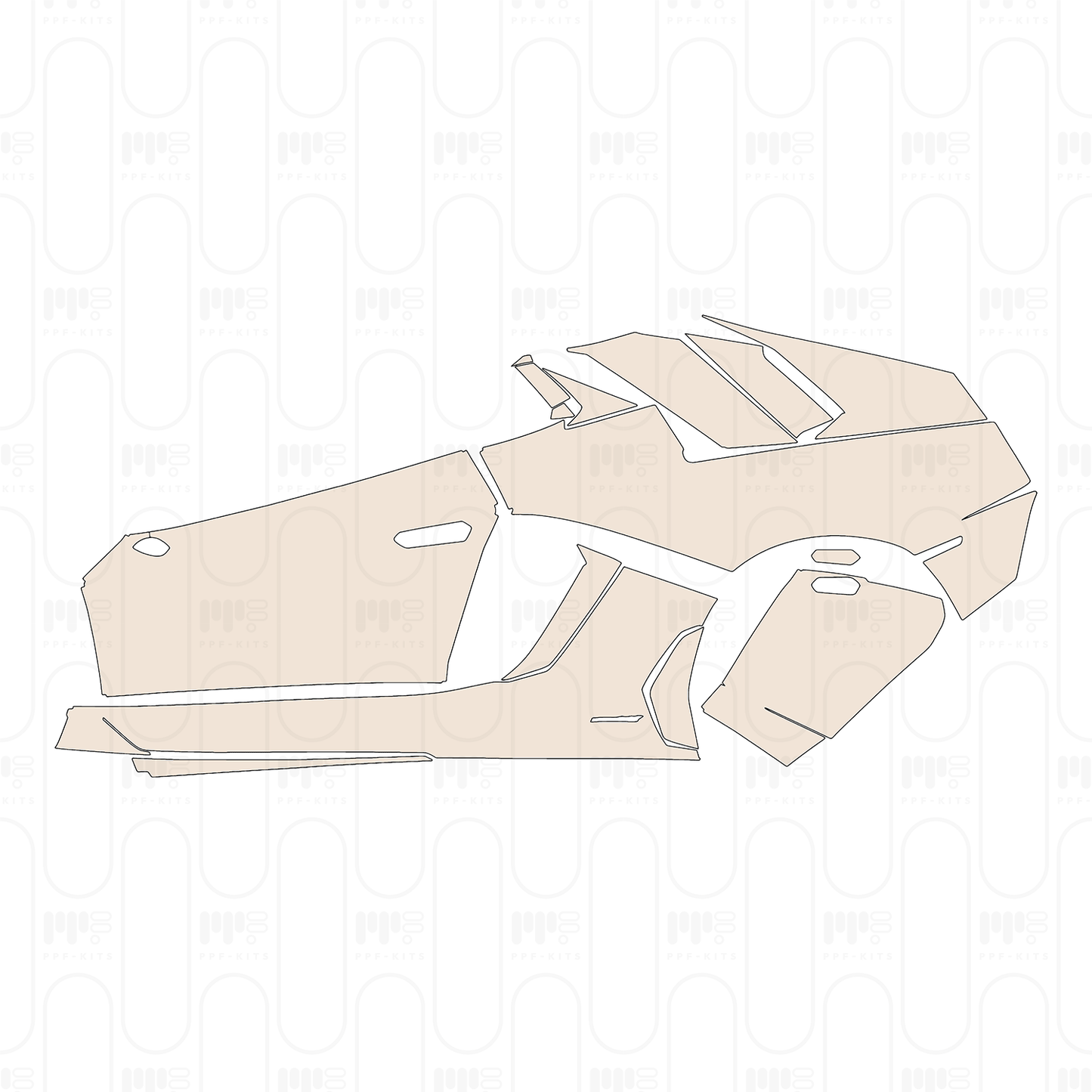 Pre-Cut PPF Lamborghini Aventador LP 750-4 Superveloce Roadster 2016