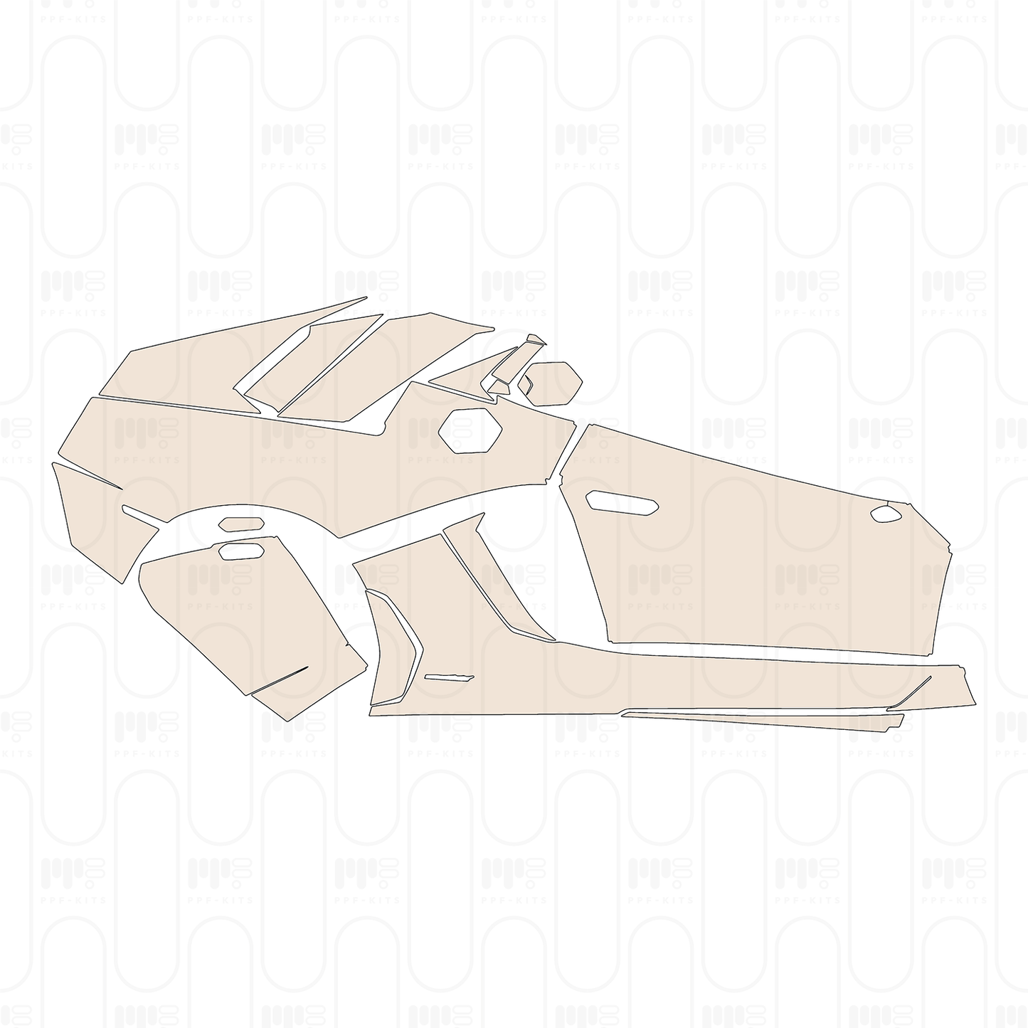 Pre-Cut PPF Lamborghini Aventador LP 750-4 Superveloce Roadster 2016