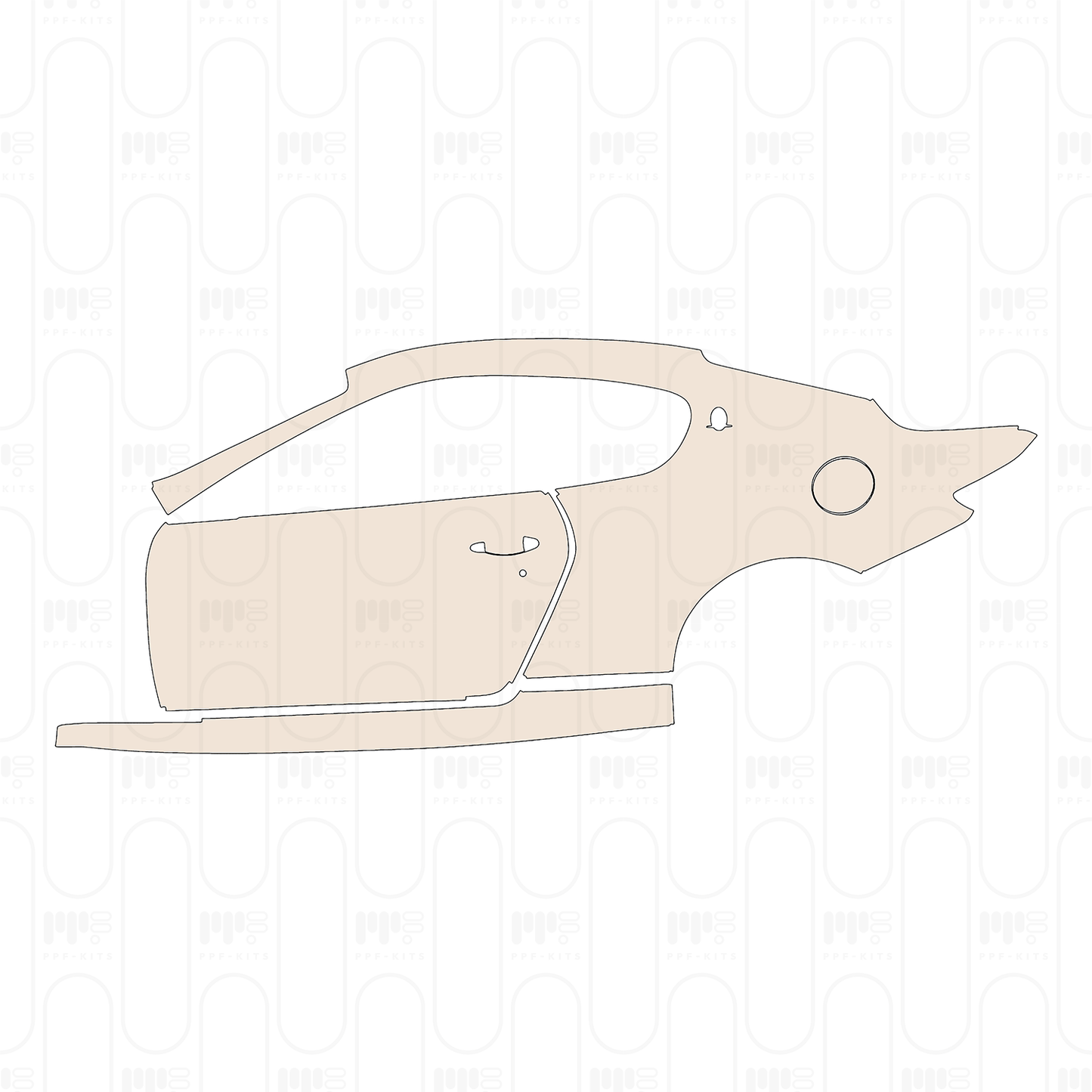 Pre-Cut PPF Maserati GranTurismo Base 2012