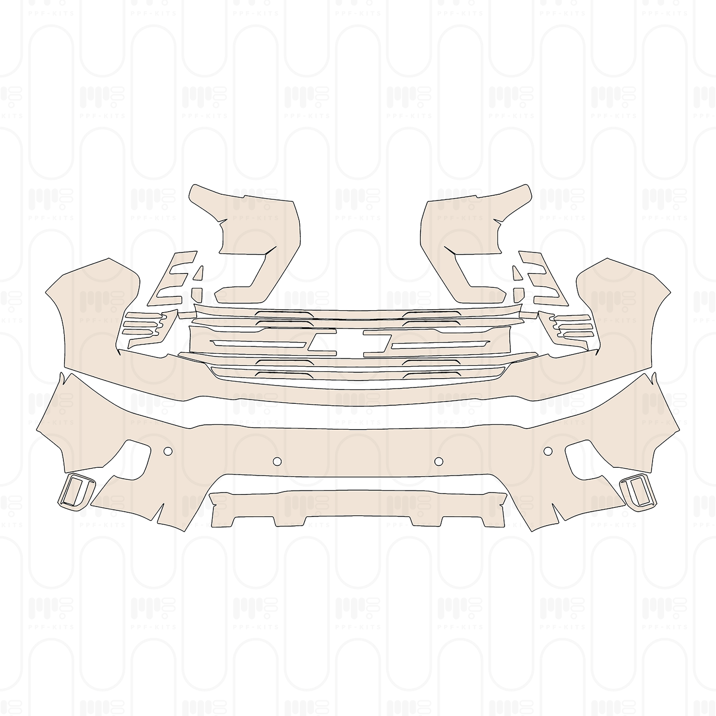 Pre-Cut PPF Chevrolet Silverado HD 2500 HD LTZ 2026