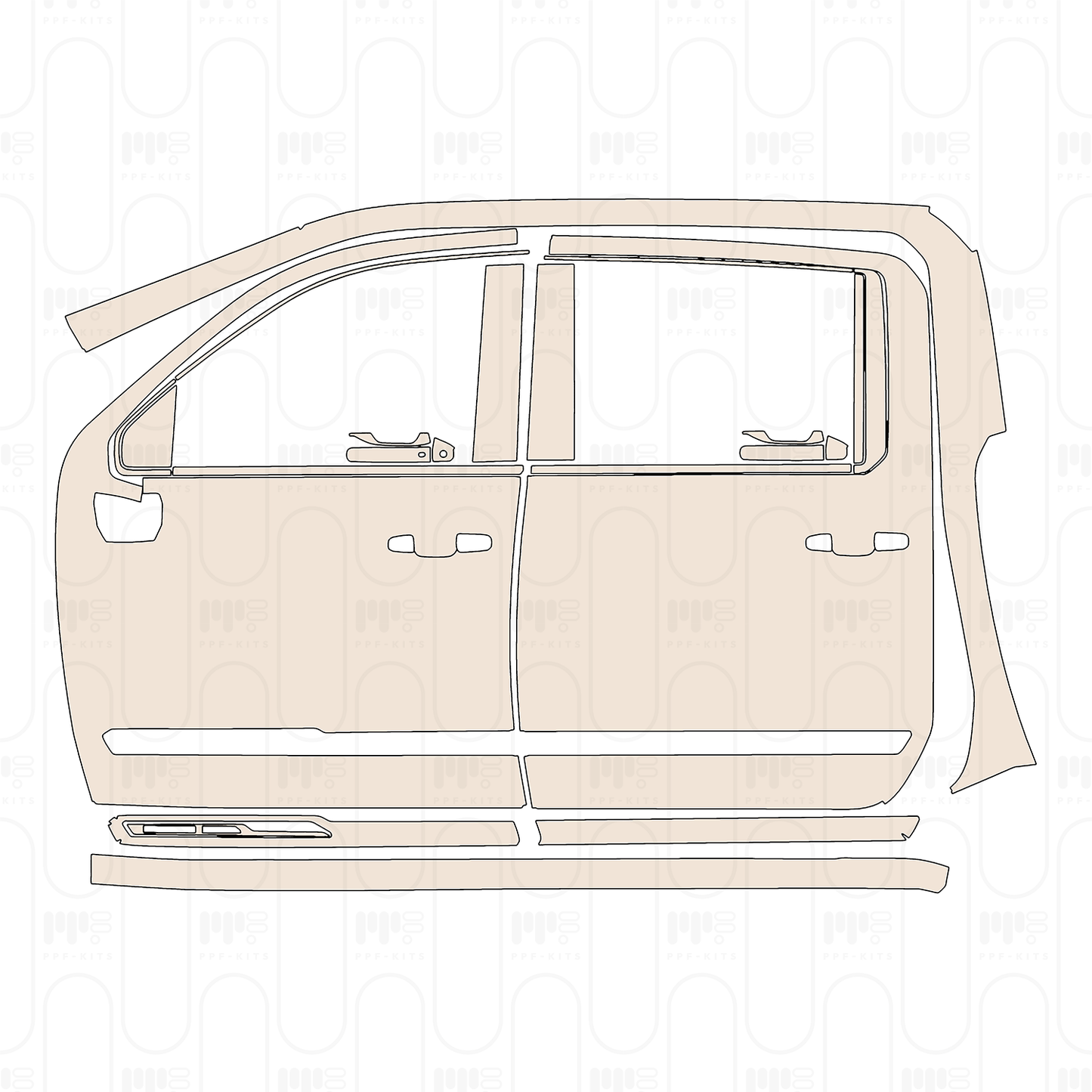 Pre-Cut PPF Chevrolet Silverado HD 2500 HD High Country 2026